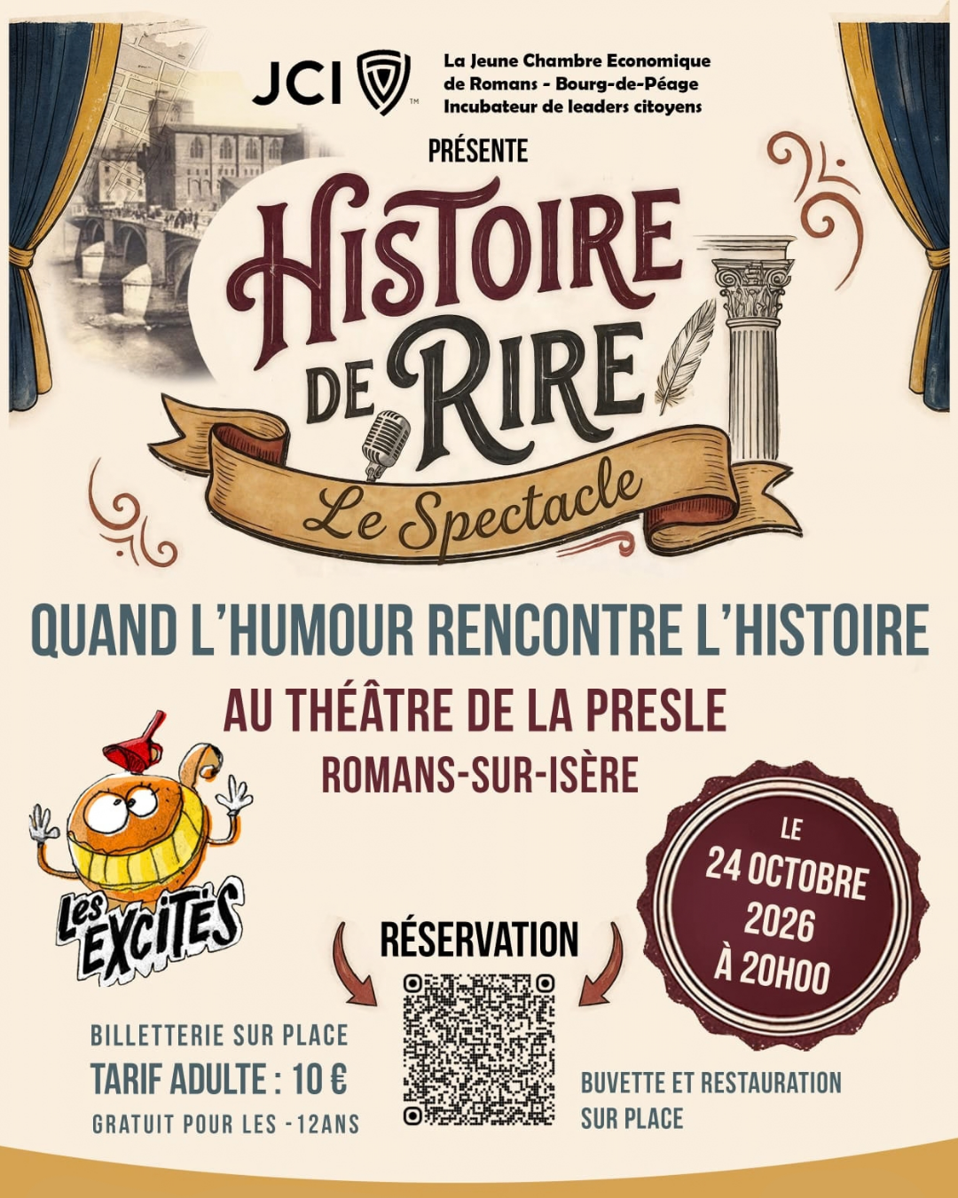 Histoire de rire à Romans le 24 octobre