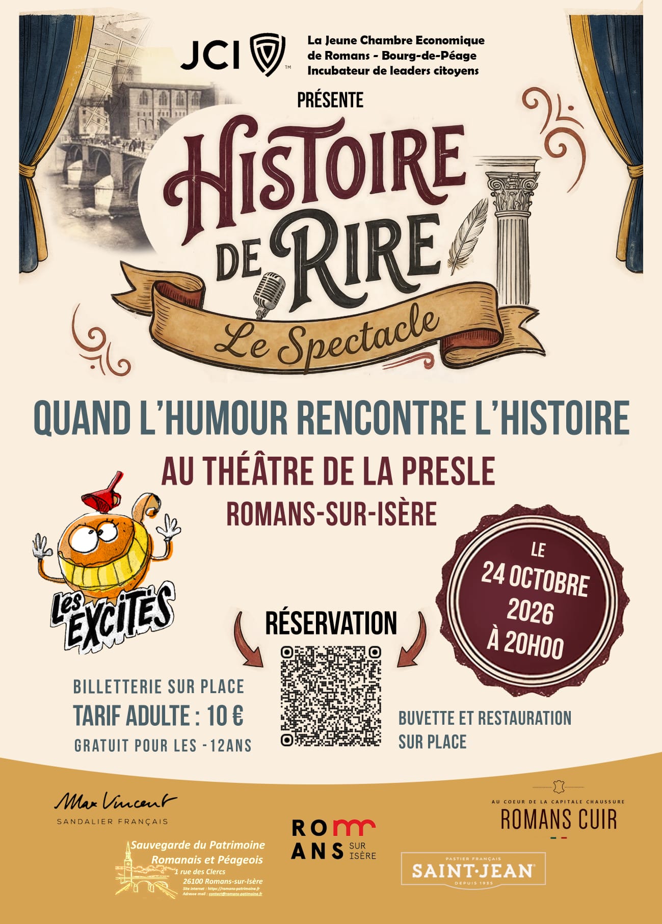 Histoire de rire à Romans le 24 octobre