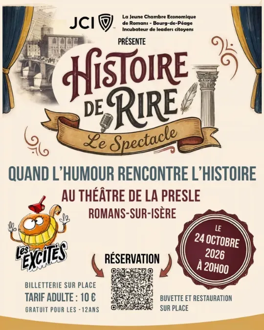 Histoire de rire à Romans le 24 octobre