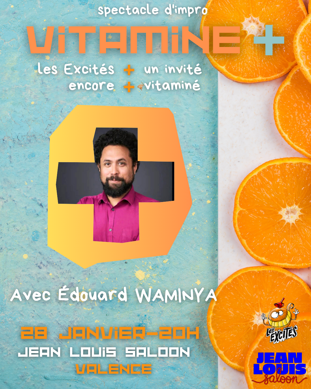 Vitamine +, le spectacle d'impro avec un invité bonus : Edouard Waminya