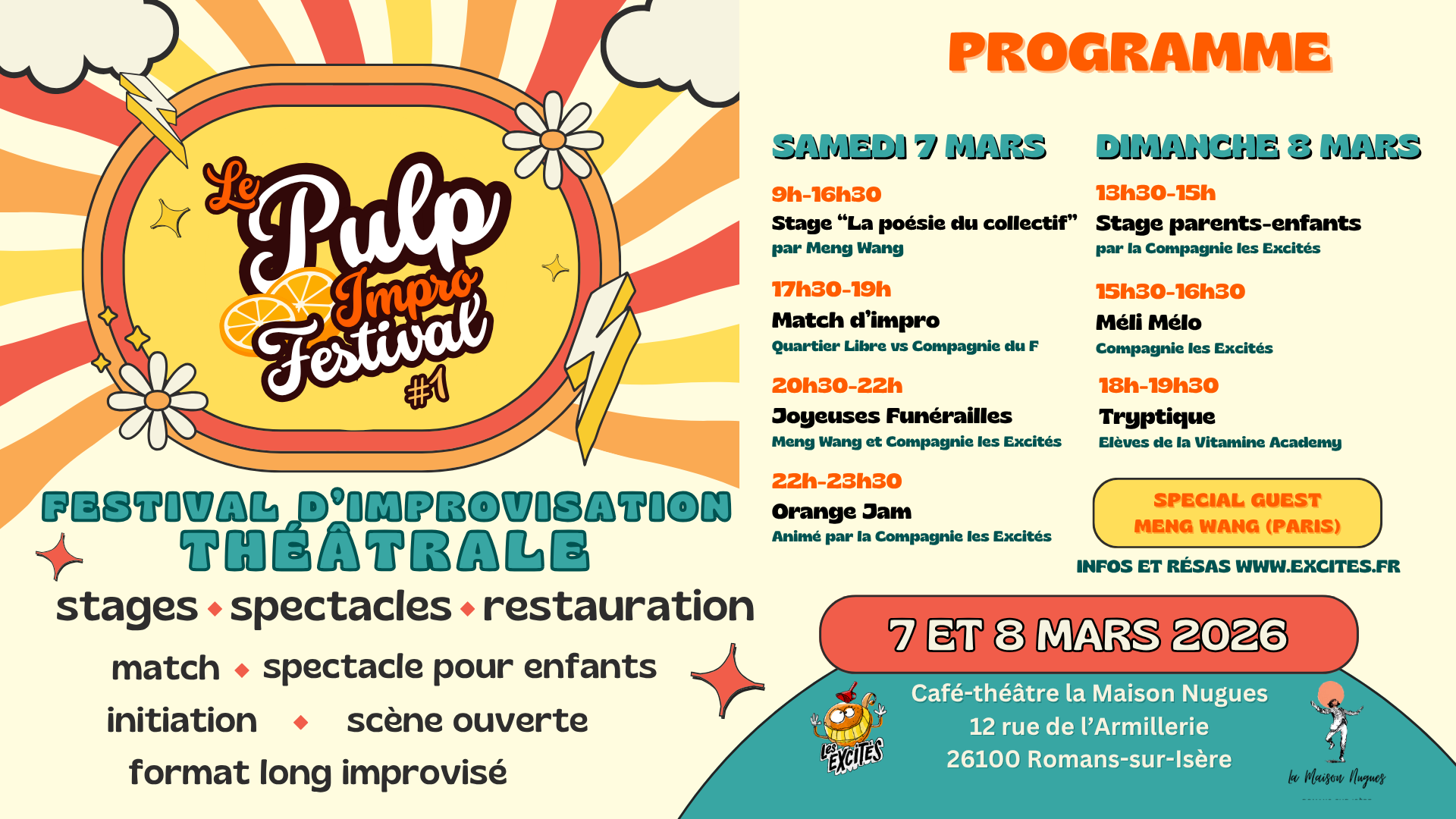 Le programme du Pulp Fest
