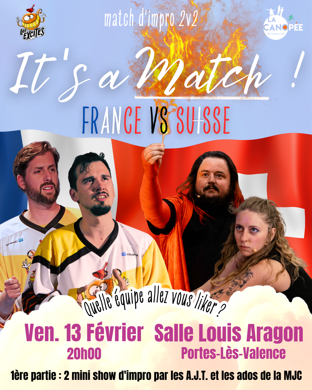 Match France - Suisse le 13 Février, ils vont mettre le feu !