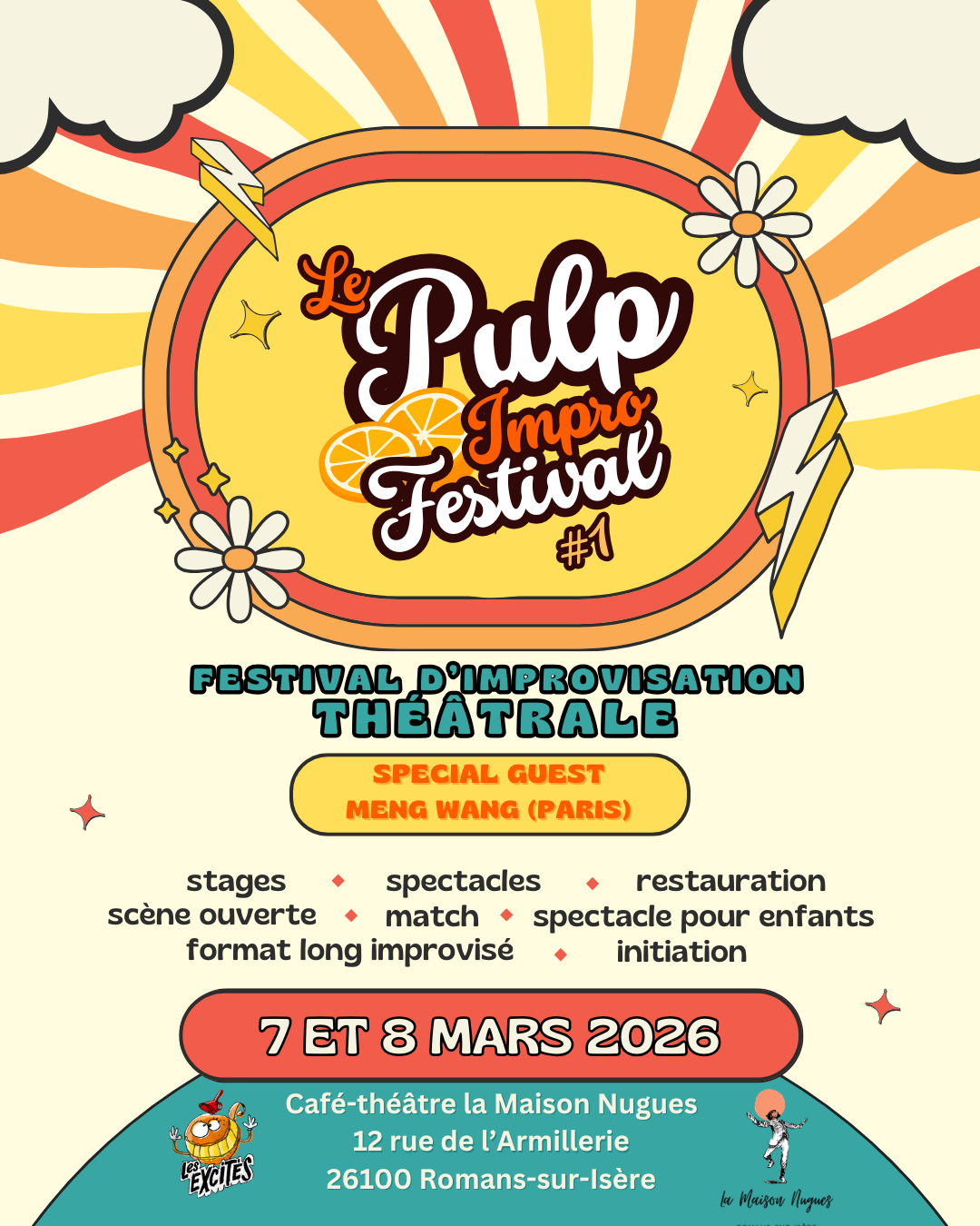 Le PULP IMPRO FEST les 7 et 8 Mars 2026