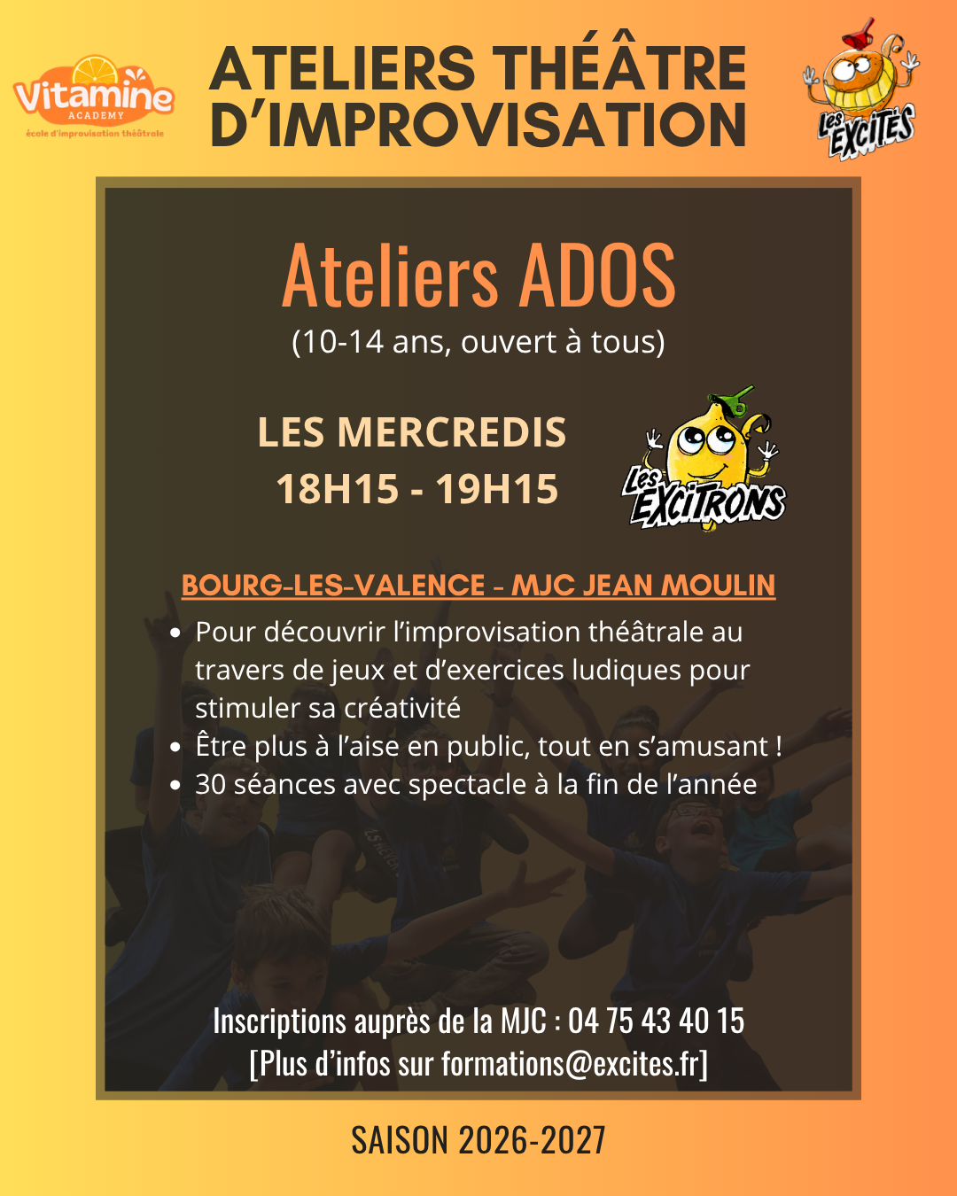 Ateliers Ados BLV