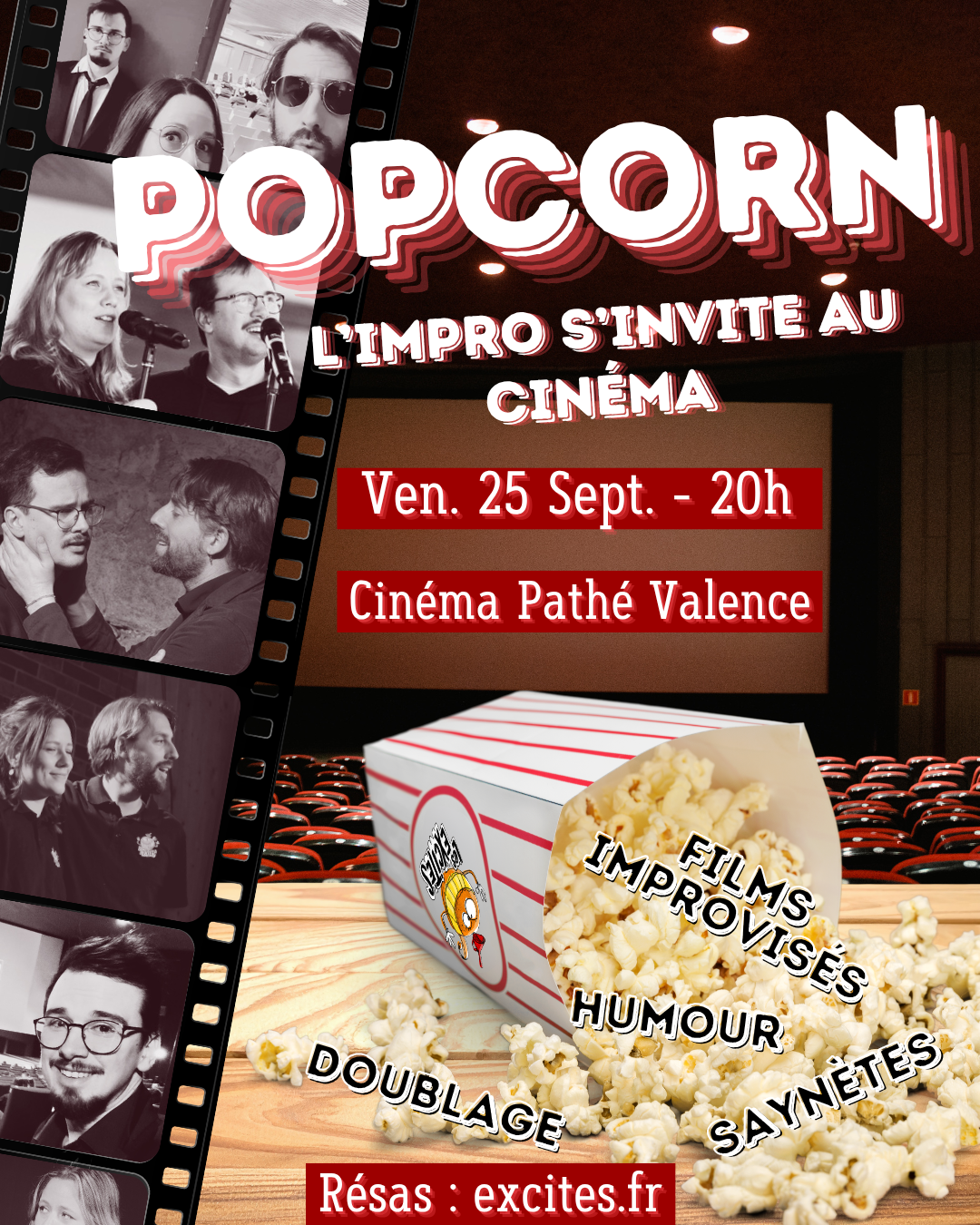 L'impro s'invite au cinéma le 25 Septembre