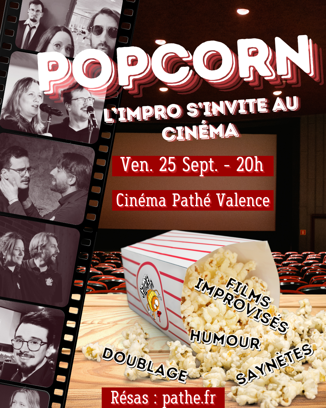 L'impro s'invite au cinéma le 25 Septembre