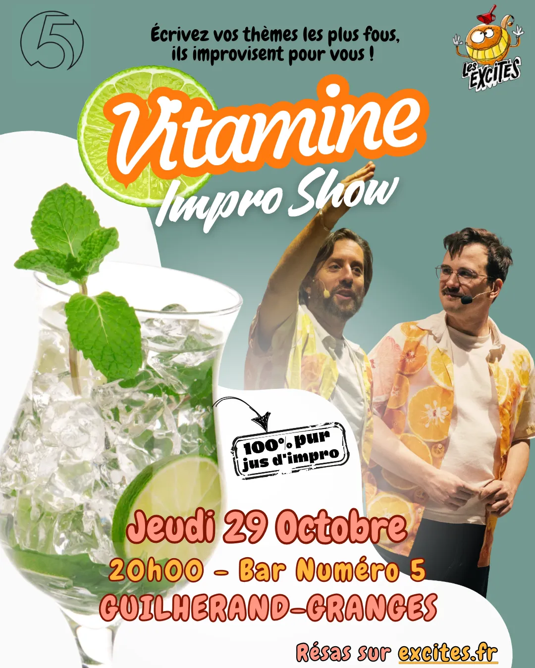 Vitamine le 29-10-2026 au Bar Numéro5 